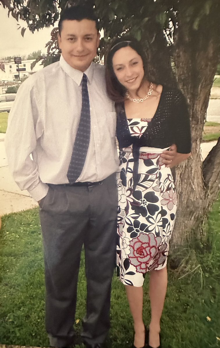 Together 23 years. Married for 17 years today🥂
We chose a random day in the middle of the week & went to the courthouse. Nothing fancy. No hoopla. 
Oh and we went to eat at a Mexican food restaurant afterwards. And yes that’s my wedding dress. Lol
#untildeathdouspart