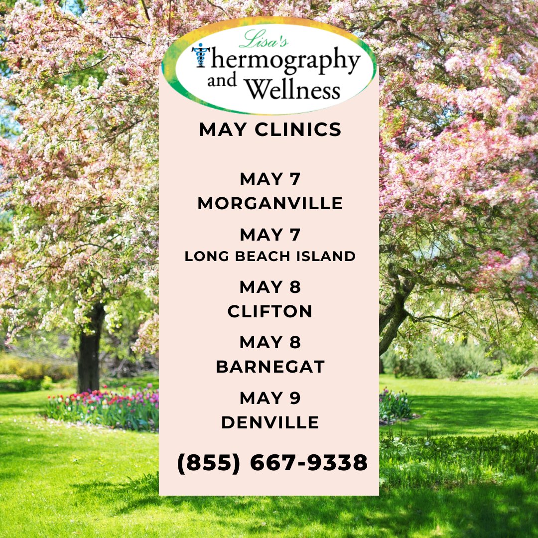 Spring is a time to plant seeds of health, water them with care, and watch them blossom into well-being.

Visit any of our 12 locations 
lisasthermographyandwellness.com/make-an-appoin…

#Thermography
#WellnessJourney
#BreastHealth
#HolisticHealth
#BodyMindSpirit
#HealthAndWellness