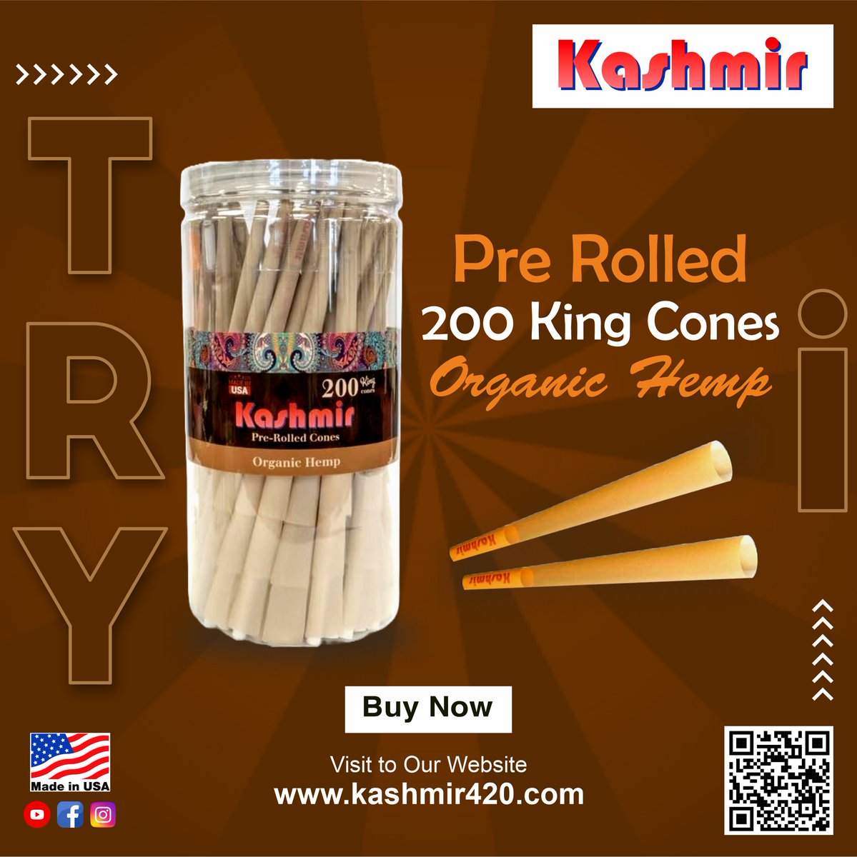 'Calling all smoke sages and chill champions! Elevate your smoke game with our Pre Rolled 200 King Cones. Roll up, light up, and enjoy the moment hassle-free! 🔥💨 Buy now at zurl.co/IB8Q #IanxSB19xTerry #سندس2 #madeinusa #rollingpaper #pre-rolled