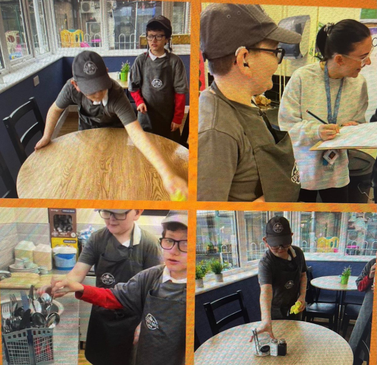 #yhfclass9 great work by DD today during his work experience at the Coffi Mill. He served customers, used the till, and prepared staff lunches 🤩 Well done✨️