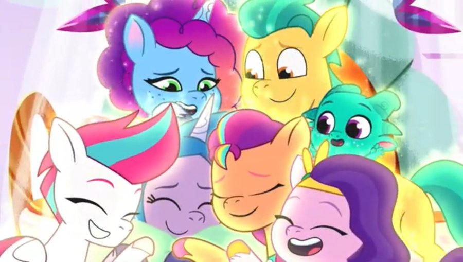 Look at these friends!
#mlpg5 #mistybrightdawn #izzymoonbow #zippstorm #pipppetals #sunnystarscout #hitchtrailblazer #mane6