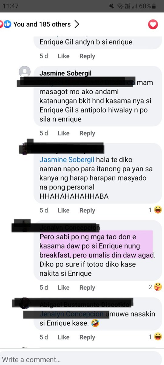 'Sabi ng MGA tao don e kasama daw po si Enrique nung breakfast' - from a fam who had photo op with Liza. Consistent and no reason for these people to lie.
#LizaSoberano 
#EnriqueGil 
#LizQuen