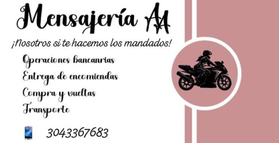 ElDelMedallo's tweet photo. Amigos en Medallo y valle de Aburra, una amiga terminó su contrato y decidió emprender con diligencias y vueltas de mensajería, de toda mi confianza, respondo por ella para que la tengan en cuenta, su nombre es Ana María, RT por fis https://t.co/vPGBRg2oY4