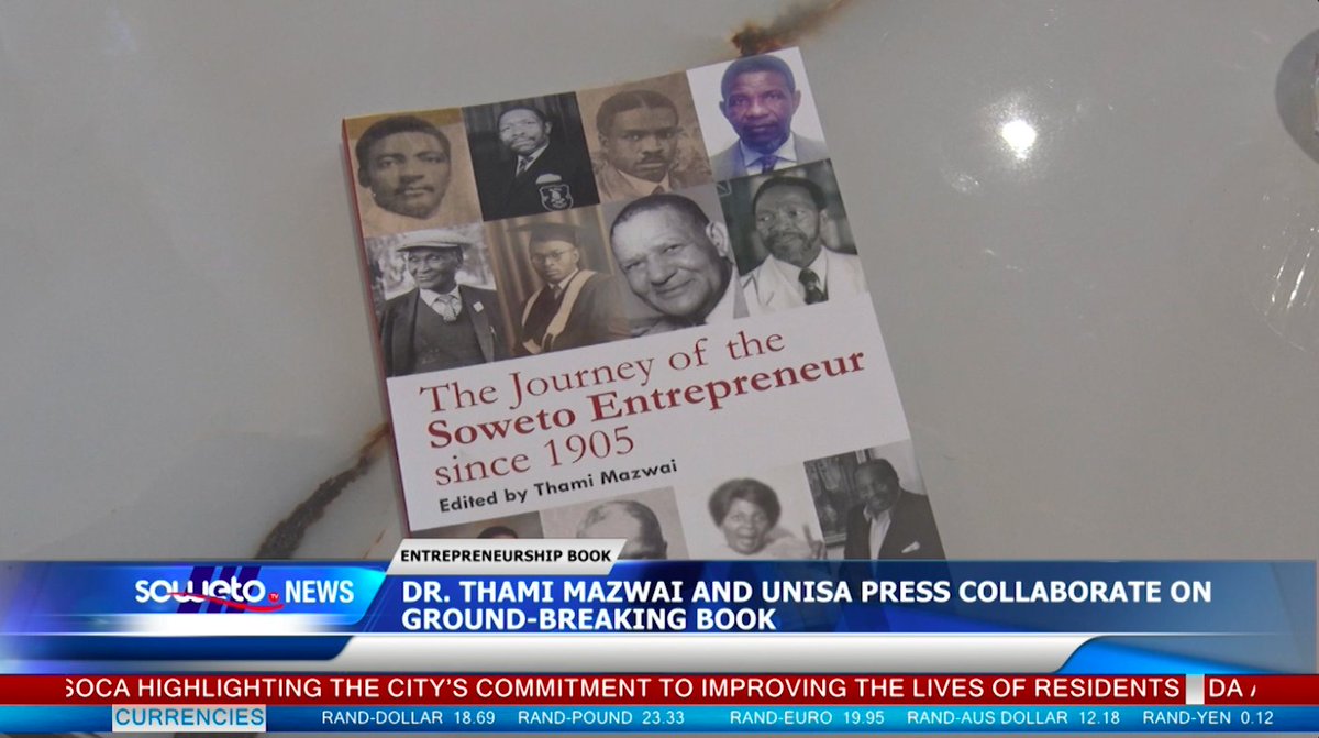 Dr. Thami Mazwai and Unisa Press collaborated on the first-ever book on black entrepreneurship in Soweto titled 'The Journey of the Soweto Entrepreneur since 1905.” #sowetotvnews 

Watch the full story here:  youtu.be/9QfqTNa11Nc