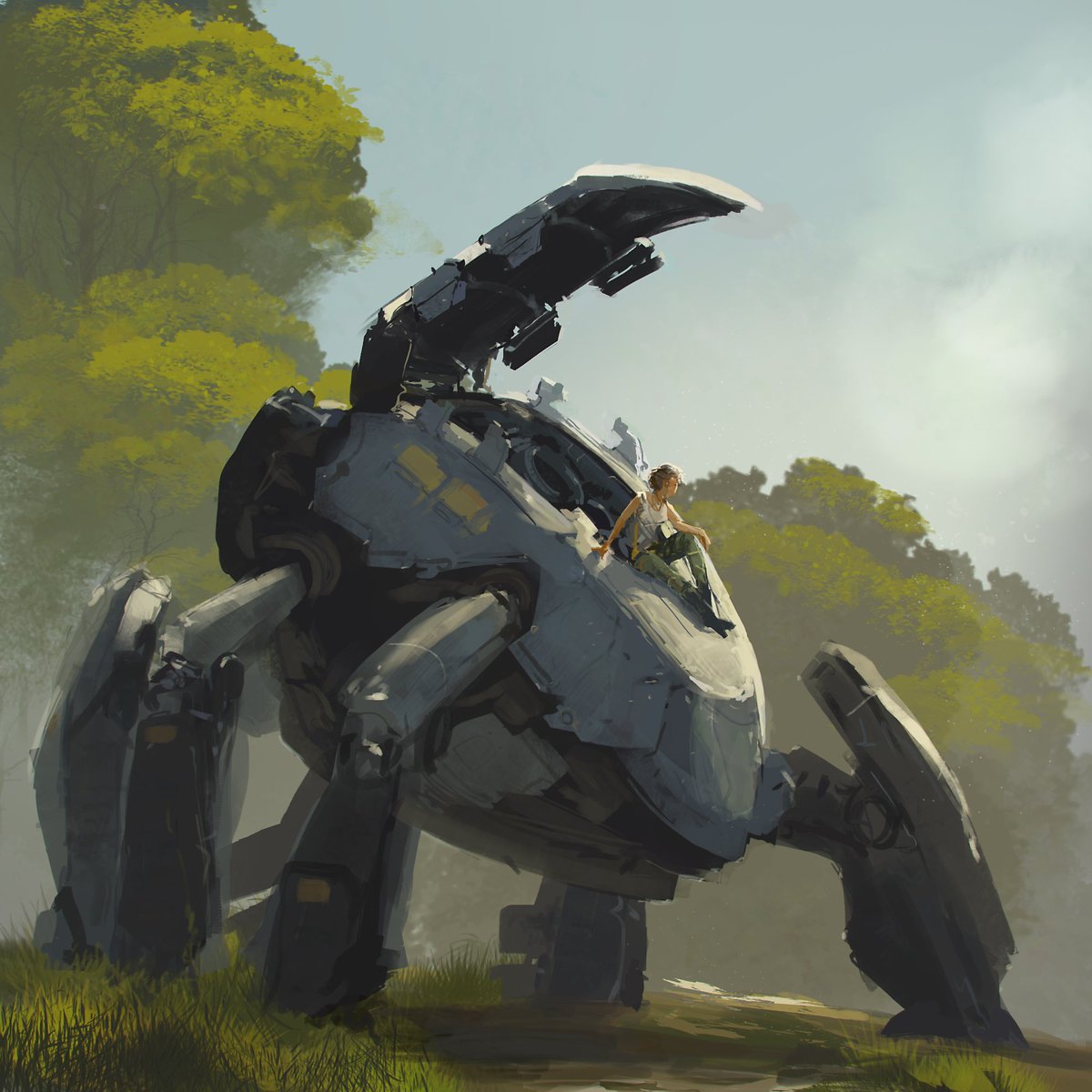 mech speedpaint, 45 min