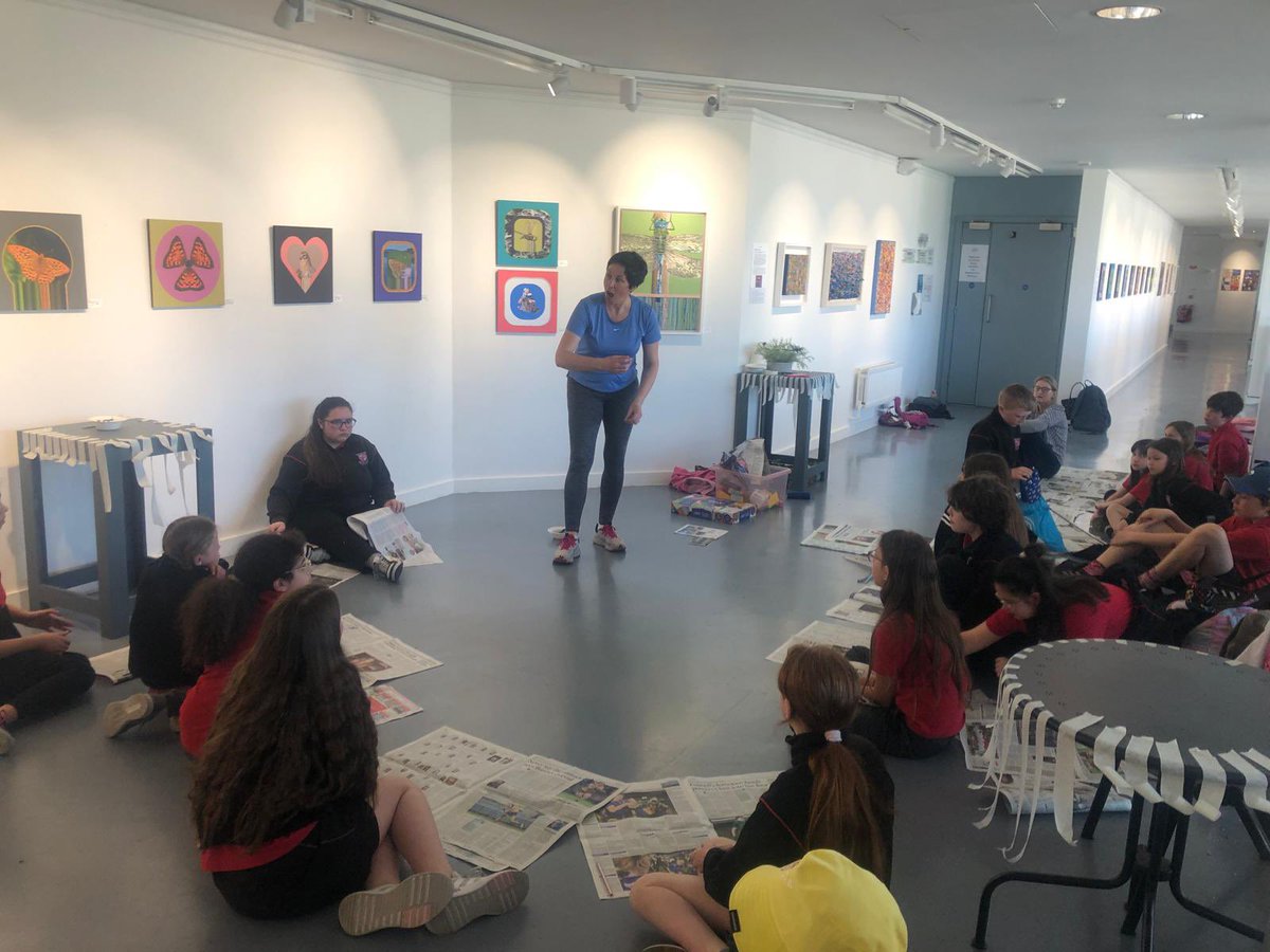 Our Creative Schools Group were delighted to visit Glor last week to see our C.S. artist Evelyn Sorahans exhibition. The children got to learn about biodiversity in our locality and respond to it through artwork.