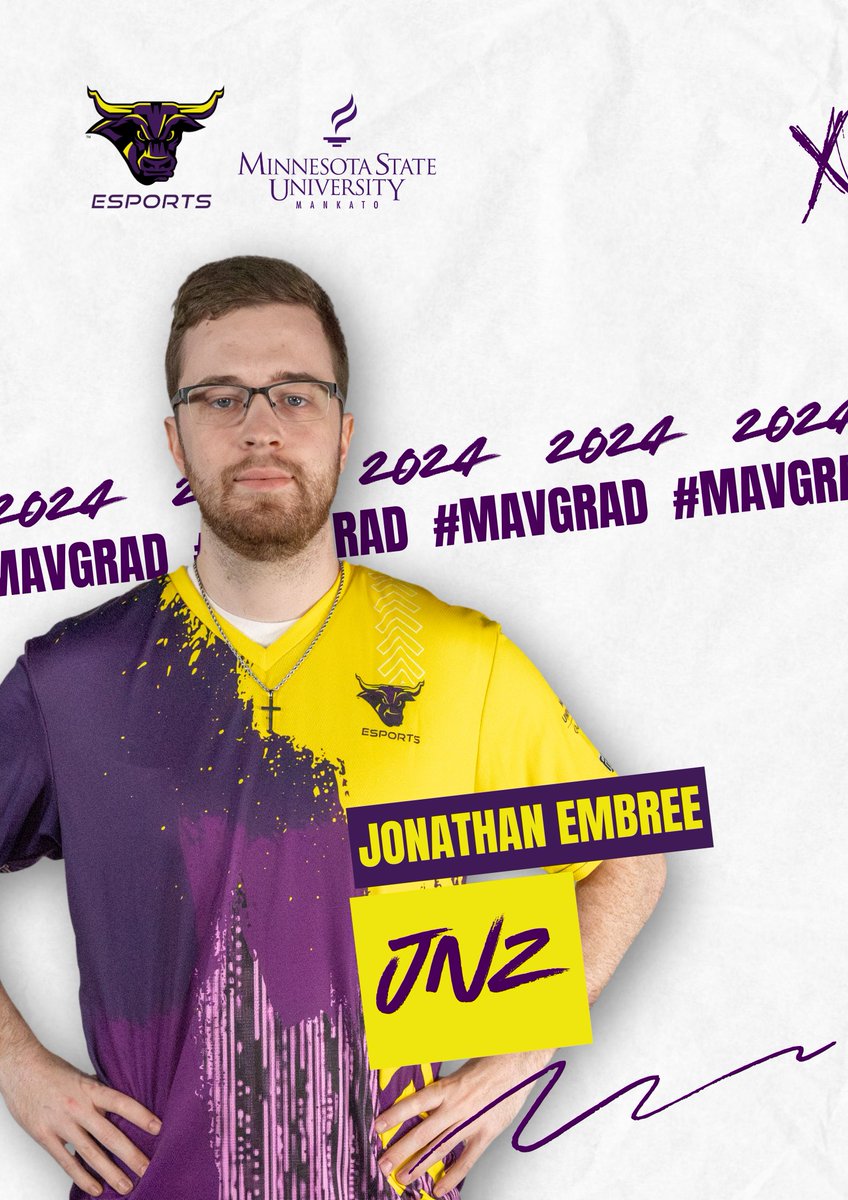 EsportsMnsu's tweet photo. Congratulations, Jonathan Embree🥳on your graduation! Jonathan is a varsity player for Rocket League team, graduating with an undergraduate degree in Electrical Engineering.
@jembreee #MavGRAD https://t.co/C6kINzwBCQ