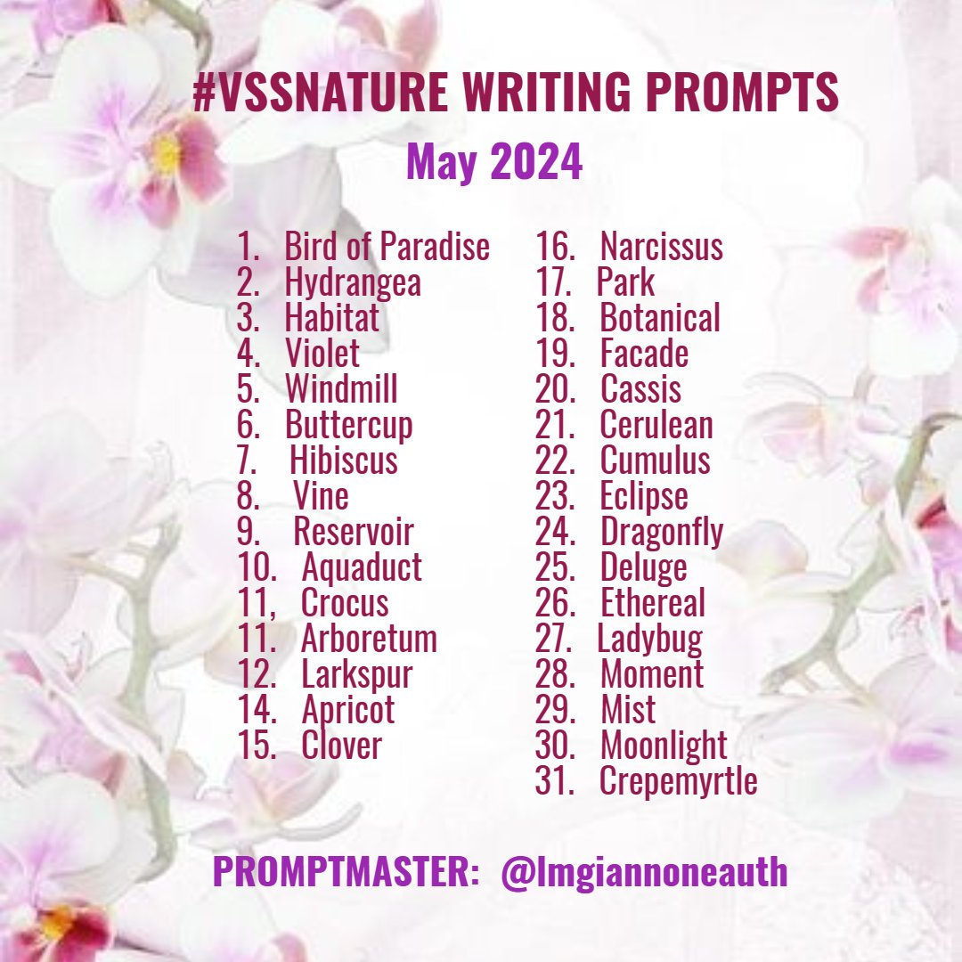 #vssnature #writingprompt #prompt #vss #writers #writing #writingcommunity May 2024