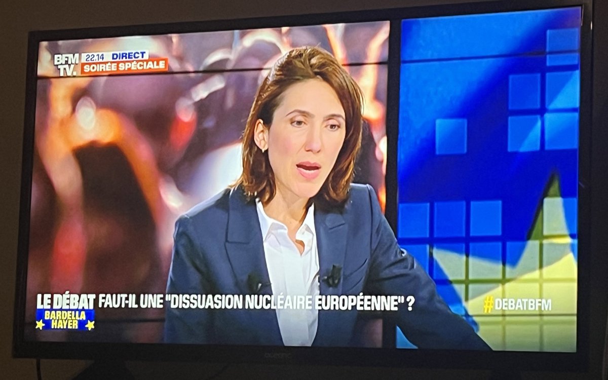 Alors Valérie #Hayer, on parle beaucoup, pour pas grand-chose et la moindre des choses on regarde son adversaire dans les yeux 👀 ! #debatBFMTV