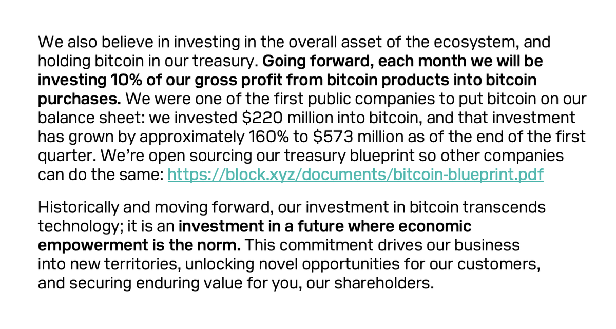 JUST IN: Block $SQ reports record earnings, will begin investing 10% of gross crypto profit in #Bitcoin ‣ EPS: $0.74 vs $0.72 Est. (BEAT) ‣ Revenue: $5.9B vs $5.8B Est. (BEAT)