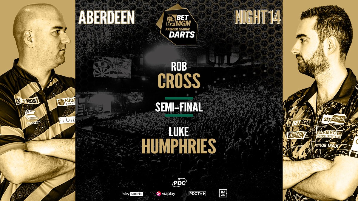 🏴󠁧󠁢󠁥󠁮󠁧󠁿Cross 🆚 Humphries🏴󠁧󠁢󠁥󠁮󠁧󠁿 Luke Humphries' wait to enter the stage is finally over! He takes on Rob Cross in our second semi-final. 📺 bit.ly/PLD24Live #PLDarts | SF2