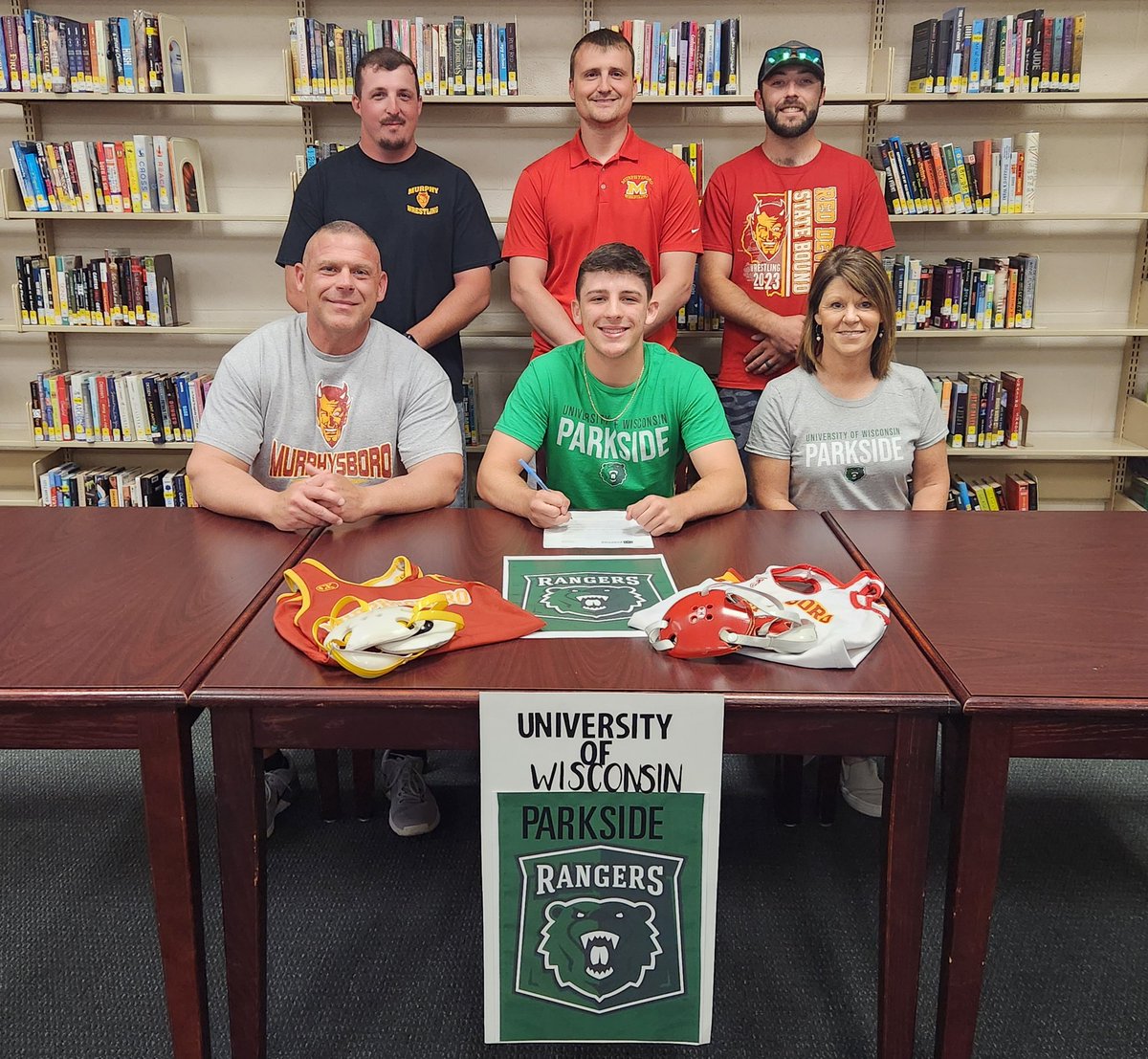 Congrats MHS Red Devils Liam Fox on signing to continue his education and wrestling career at University of Wisconsin-Parkside in Kenosha, WI @uwparkside @RangerAthletics
