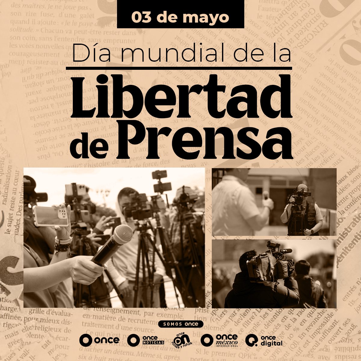 Hoy conmemoramos #ElDíaMundialDeLaLibertadDePrensa instaurada por la AGNU y @UNESCOMexico.  Busca recordar la importancia de una prensa libre, defender la independencia de los medios y rendir homenaje a los periodistas que han perdido la vida en el ejercicio de su profesión 📻🗞️