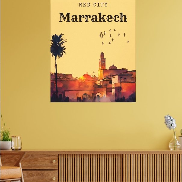 'Red Majesty: A Portrait of Marrakech' Canvas Print

#MarrakechArt
#RedCityCanvas
#MajesticMarrakech
#ArtisticMorocco
#TravelInspiredArt
#CulturalCanvas
#CityscapePainting
#VibrantPalette
#MoroccanCharm
#RedCityBeauty
 zazzle.com/z/f0putl33?rf=… via @zazzle