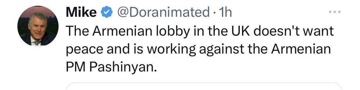 Remember Mike? The American propagandist who is on Baku’s payroll? I think we’ve all witnessed his visible, open and unhinged hatred of Armenians over the last few years.

Yeah, so, Mike supports Pashinyan. 
Mike is Nikolakan.