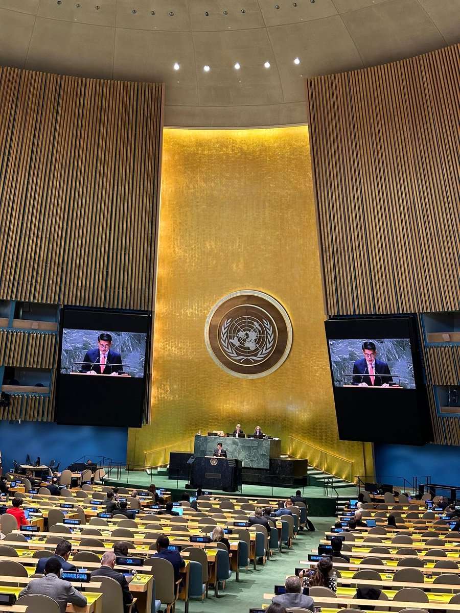 At the GA Plenary on Culture of peace, 🇹🇭 emphasizes 1️⃣ importance of mutual understanding, respect, and continuous dialogue2️⃣ promotion of culture of peace and preventive diplomacy 3️⃣ enhanced regional dialogue and cooperation for further dev. of a culture of peace