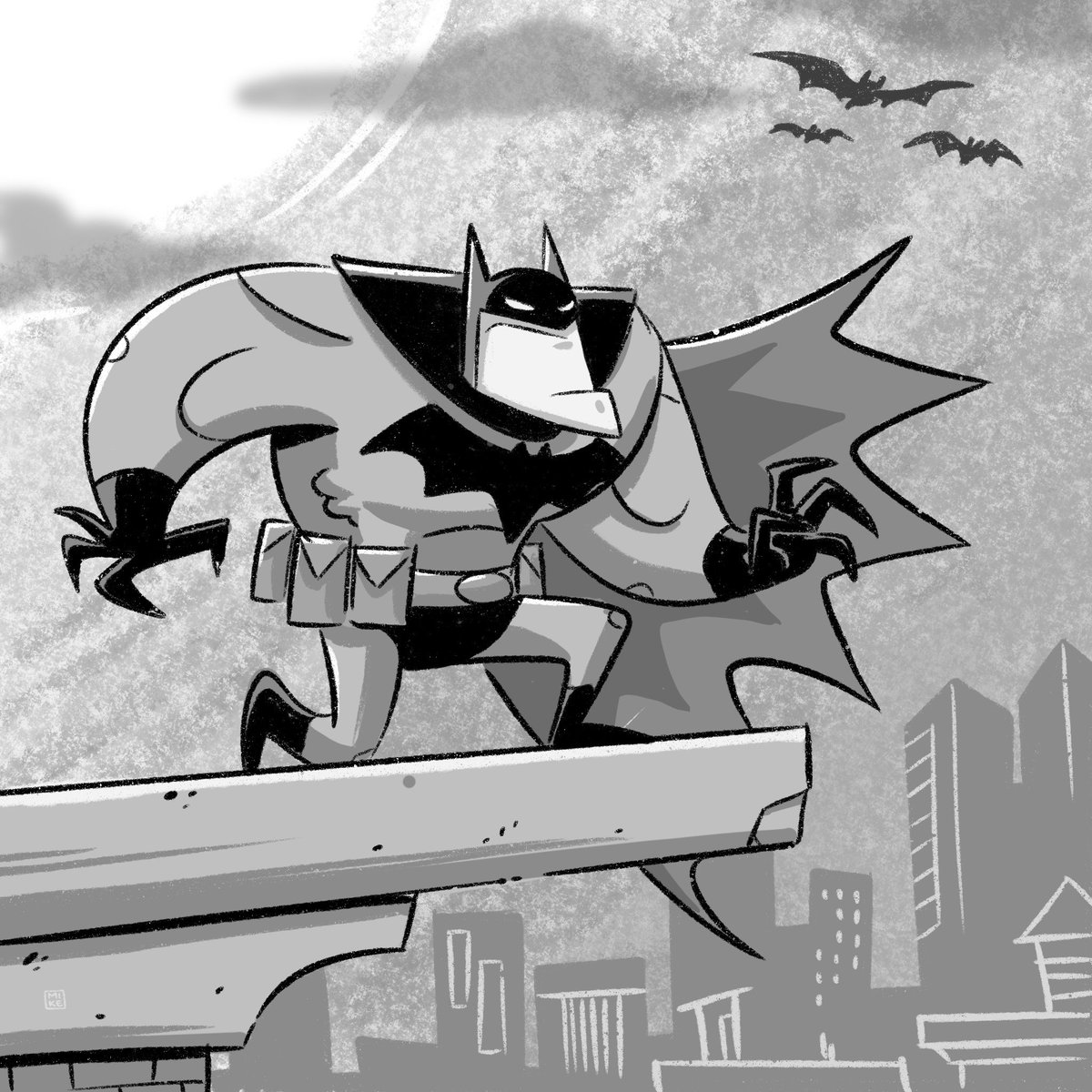 Batman…grrrrrr….. #batman #comics #comicart #cartoonart #digitalart #procreate #dccomics
