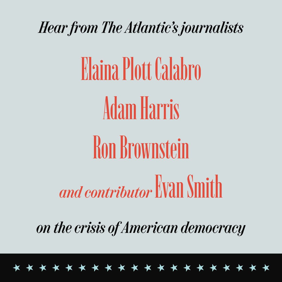 TONIGHT: Join @TheAtlantic and @unevadareno. Featuring NV Sec. of State Francisco Aguilar, @TheNVIndy’s @RalstonReports, @AdamHSays, @elainaplott, @RonBrownstein, and @evanasmith RSVP for Democracy at a Crossroads at TheAtlantic.com/DemocracyReno/ #AtlanticDemocracy