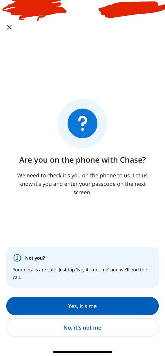 Nicole_UB3's tweet photo. @chase_uk https://t.co/kDk6bEH6GC
The sophistication of these fraudsters is alarming. Please consider changing the app notification message to "Did you call us?" to prevent scams... 
Thank you. https://t.co/kkylOxL2zn