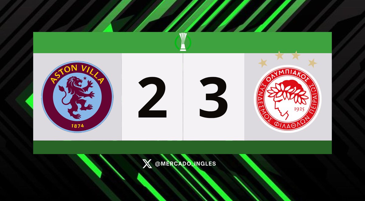 ⚽ Gol y Hat Trick de Ayoub El Kaabi 🟣 Aston Villa 2-3 Olympiakos