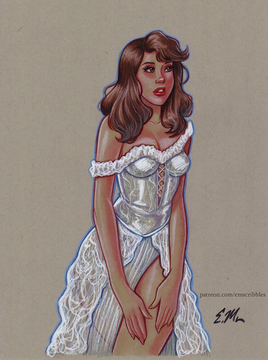 Well, here's a rare request from one of my top patrons. Thanks for your support!

This is Princess Vespa from #Spaceballs. The high-res file, along with four others, is available to supporters! 

If you're interested in owning the original art, please send me a DM for details. :)