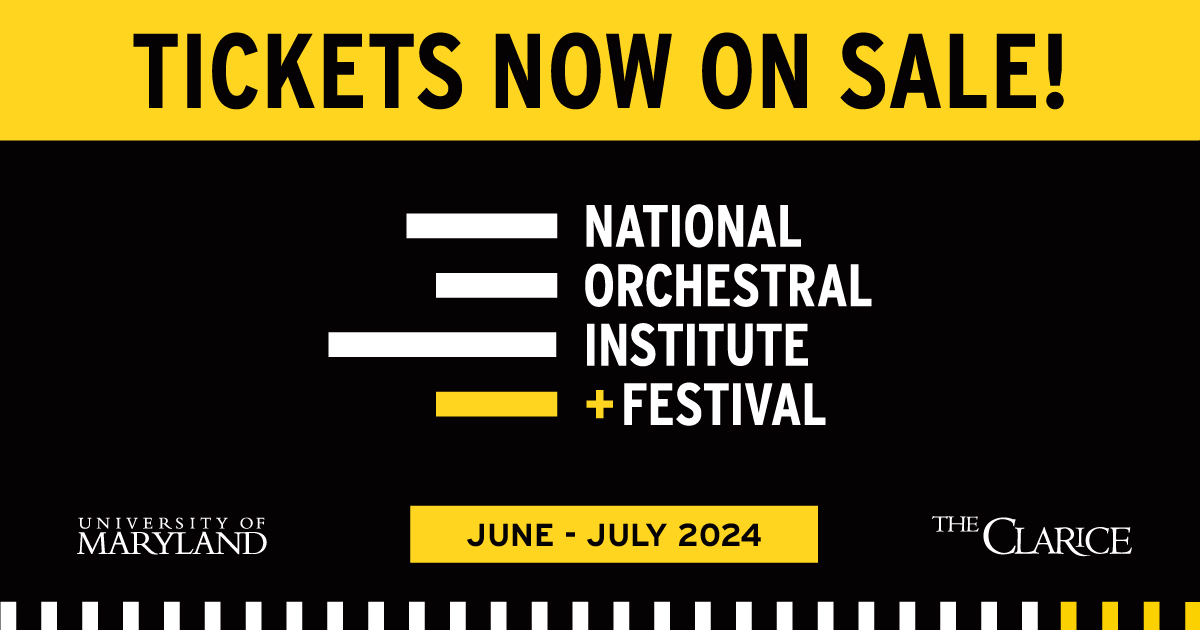 Tickets are now on sale for the 2024 NOI Festival! Enjoy the Grammy-nominated NOI Philharmonic and star-studded conductors, plus smaller ensembles and open masterclasses. Purchase your tickets and explore what the festival has to offer → go.umd.edu/noifestival2024