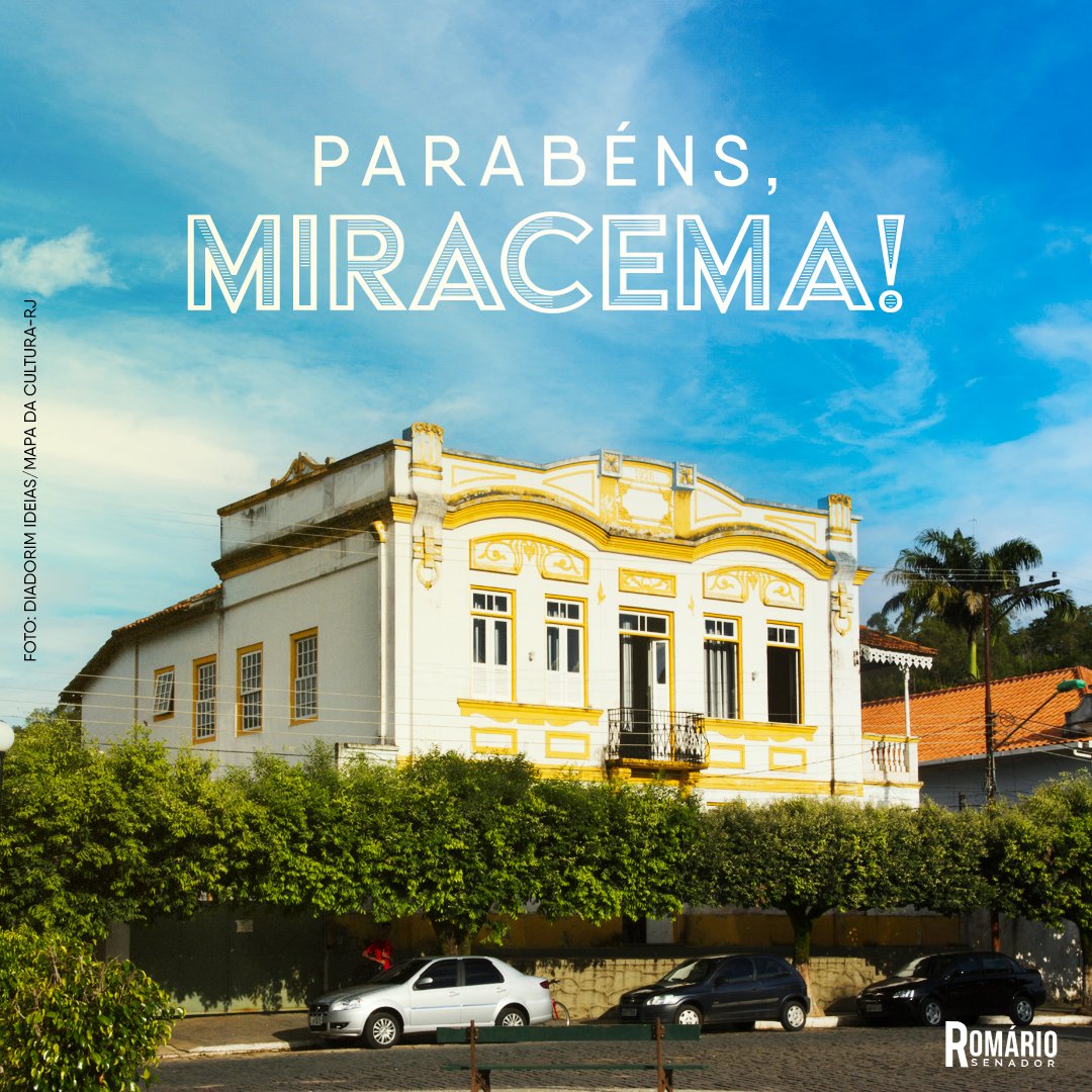 Hoje é aniversário de Miracema. Parabéns aos moradores! 👏🏾👏🏾👏🏾