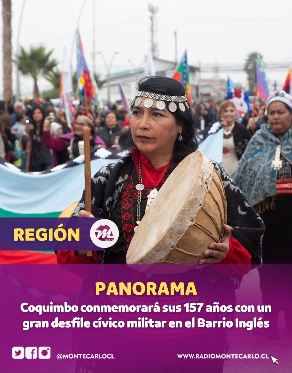 ☝️🤩 Este domingo 05 de mayo, desde las 11:00 horas en la Plaza Vicuña Mackenna del Barrio Inglés se realizará el tradicional desfile cívico militar en honor al aniversario 157 de la comuna de #Coquimbo, evento que reúne a gran cantidad de familias coquimbanas.