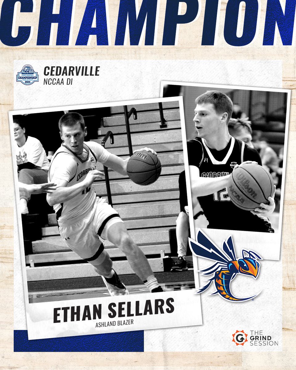 Congrats to Ethan Sellars and the Cedarville Yellow Jackets for winning the NCCAA DI championship!