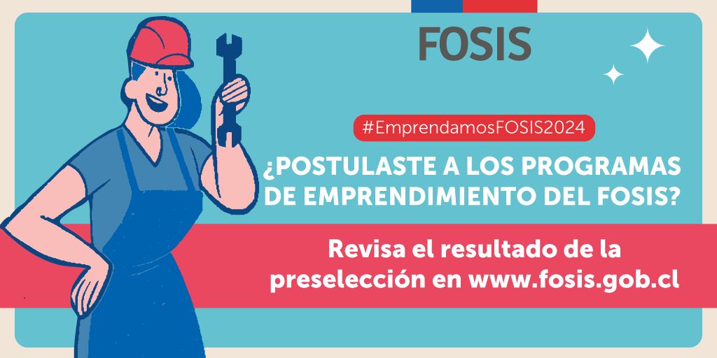🤩¡YA ESTÁN DISPONIBLES! 🤩
Llegaron los resultados de las postulaciones a los Programas #EmprendamosFOSIS2024 🌠💪🏽
✅ Ingresa directo en spp.fosis.cl/ENLINEA/consul… y con tu Rut verifica los resultados para este año 💻📲
Les deseamos mucho éxito🌳🌟