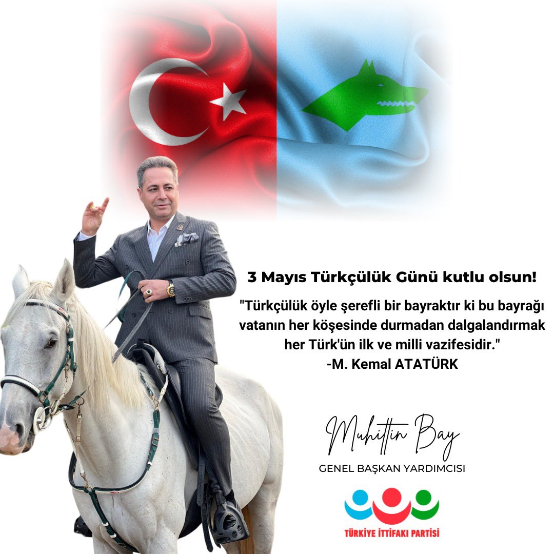 Büyük Milletimizin ebediyete kadar yaşayacağına inanan Türk Milliyetçilerinin doğum günü olan 3 Mayıs Türkçülük Günü kutlu olsun. #3mayıs