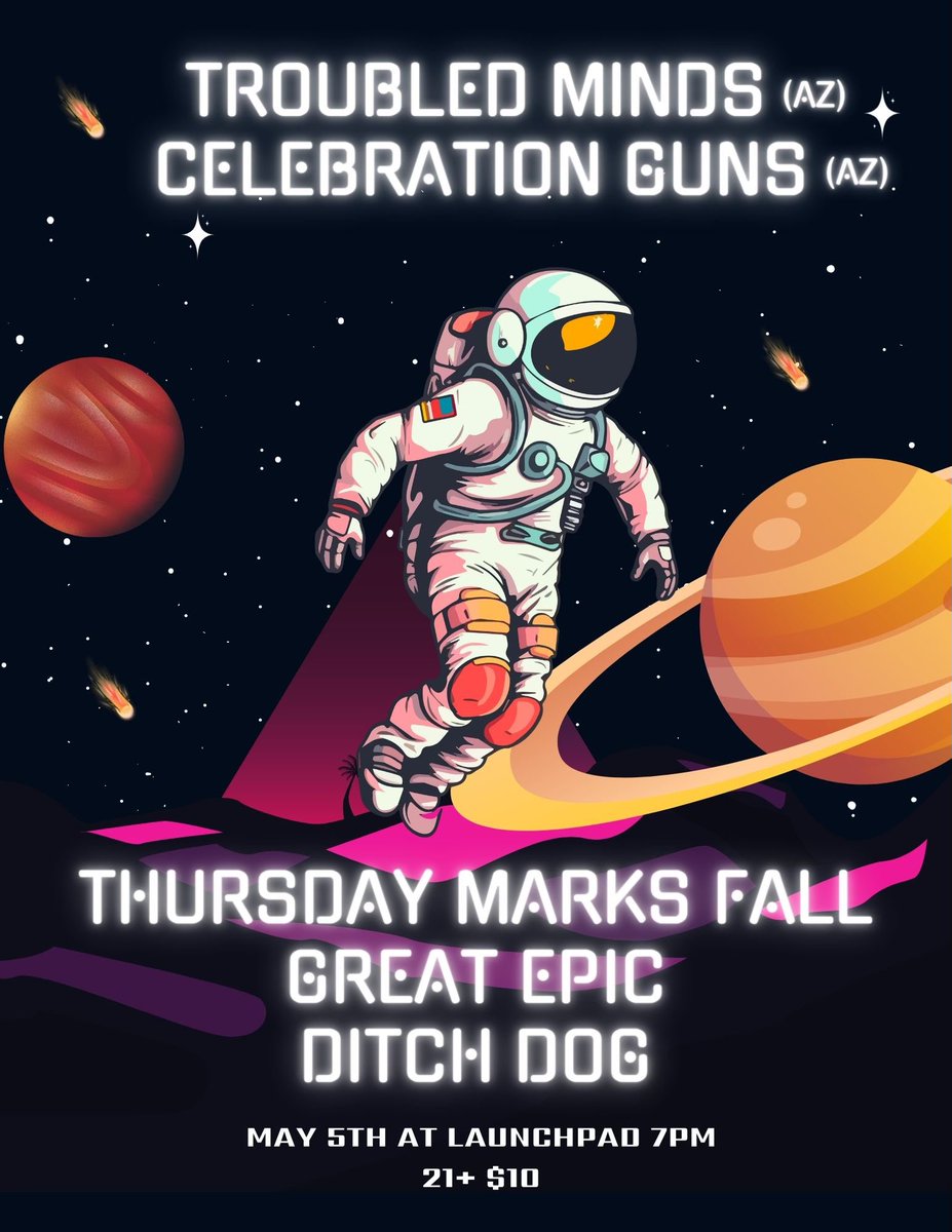 run of shows with @celebrationgunz this week around gnargaritaville, stoked to kick it with everyone!
