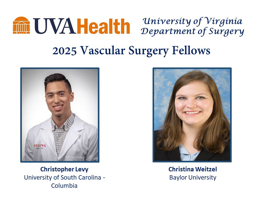 Stoked this happened!! Welcome to @UvaVascular Drs. Levy snd Weitzel! We’re thrilled! See you soon! @UVASurgery @MedicineUVA @uvahealthnews