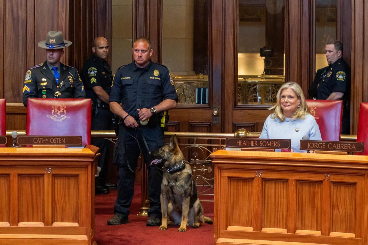 🚔”Broko’s Bill” passes the Senate! In honor of K-9 Broko, today, the Senate unanimously passed S.B. 339, known as “Broko’s Bill.” K-9 Broko’s partner and handler, Officer Greg Fascendini, K-9 Officer Valor & Lt. Christy were recognized and honored Broko’s legacy at the Capitol.
