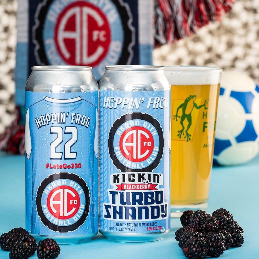 Our refreshing Kickin' Blackberry Turbo Shandy Citrus Ale features bright blackberry flavors with a clean and refreshing finish that is both satisfying and fun! 

HoppinFrog.com

#ohiobeer #beerlover #beerlovers #akronbeer #beerme #ohiocraftbeer #craftbeer @AkronCityFC