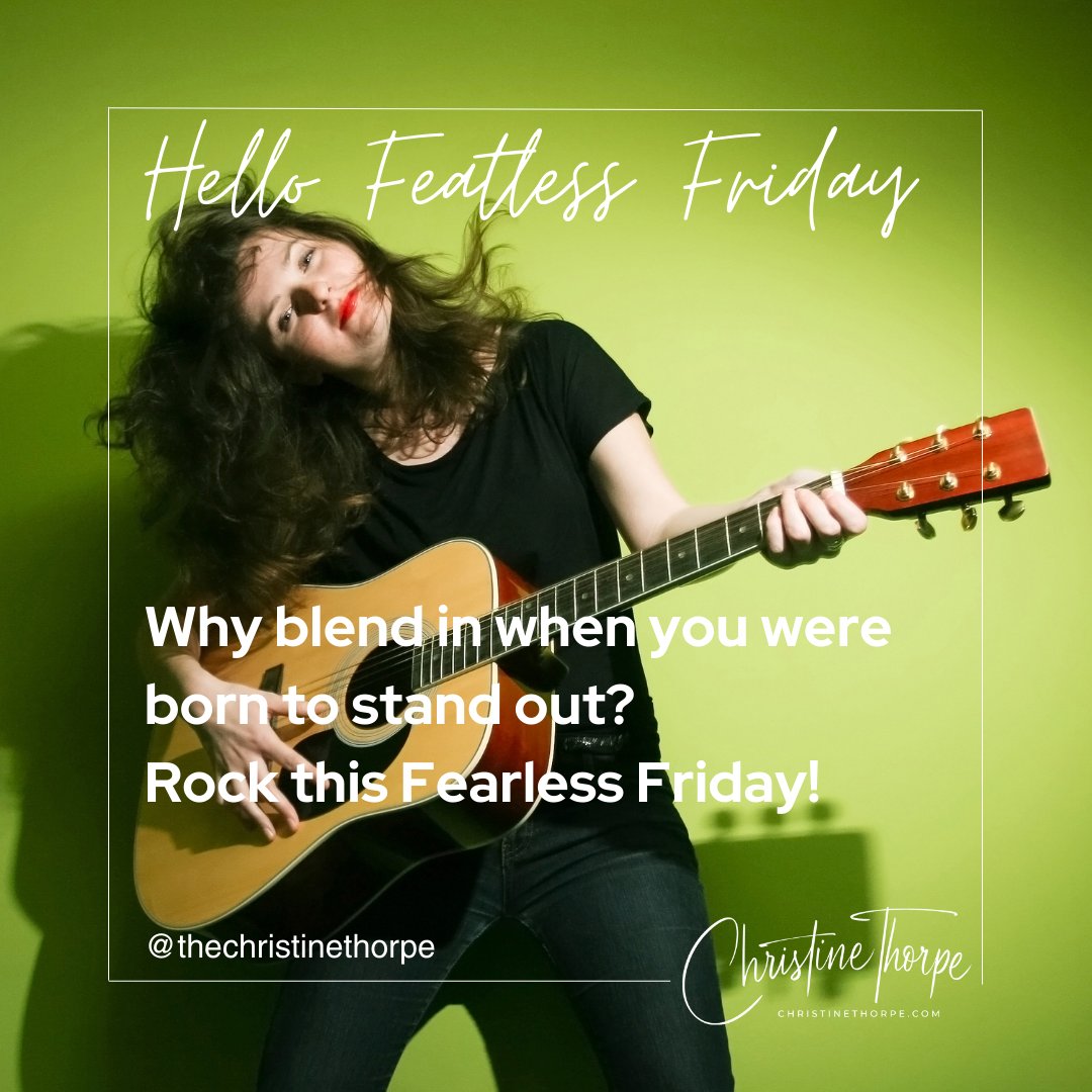 Why blend in? #FearlessFriday calls for boldness! I'm encouraging you to stand out & rock this day. Embrace what makes you unique & shine bright. For more inspiration & tools to make every day fearless, visit l8r.it/JY6I. Be bold, be you! 🌟💖 #BornToStandOut