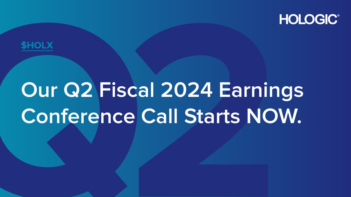 Our Q2 FY24 #earnings conference call starts NOW. Join the live call here: ow.ly/qx0Q50Ru0XL $HOLX