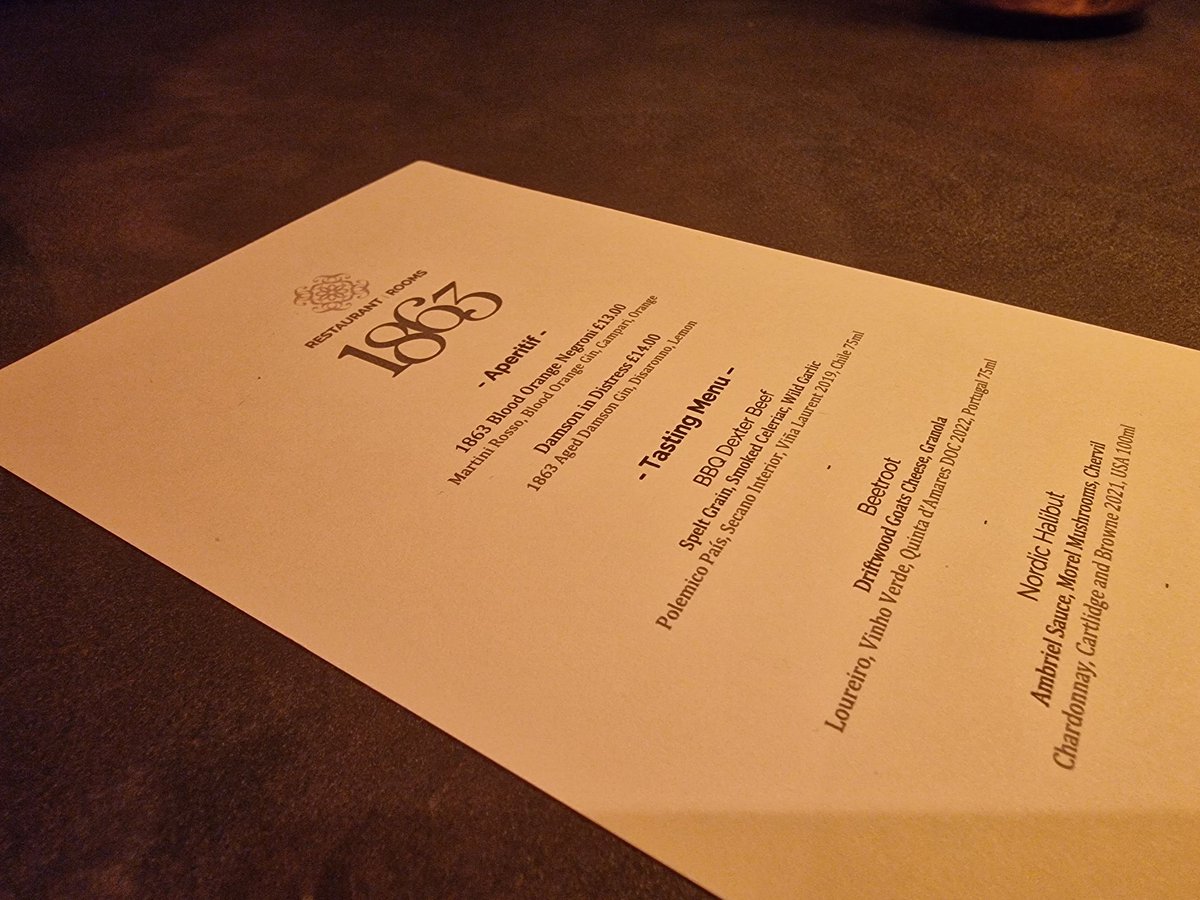 Delicious from start to......the current place on the menu we've got to 🥰🤣 <a href="/1863Ullswater/">1863 Restaurant with Rooms</a> #Cumbria #LakeDistrict