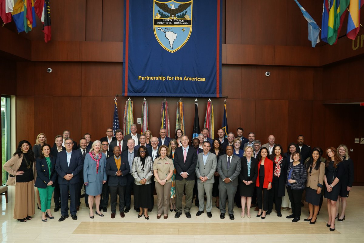 #SOUTHCOM was honored to host the Western Hemisphere Chiefs of Mission Conference this week. Chiefs of mission & senior U.S. gov't leaders discussed the importance of economic security to regional security & updates to U.S. foreign policy efforts in the region. @WHAAsstSecty