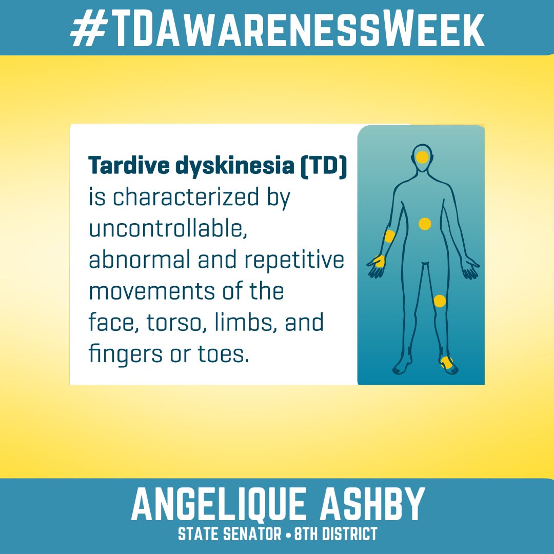 Join #TeamAshby in recognizing May 5-11 as #TDAwarenessWeek. This week supports the almost 600,000 people in the U.S. living with tardive dyskinesia (TD) and their loved ones. Learn more about this involuntary movement disorder at TalkAboutTD.com. #Screen4TD