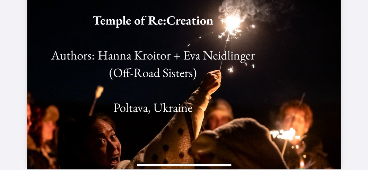 We’re thrilled to announce the winner of the 2024 European Leadership Summit (ELS) Civic Ignition Grant – ‘Temple of Re:creation’ by Off-Road Sisters, Hanna Kroitor, and Eva Neidlinger from Poltava, Ukraine!
Learn more here: burnerswithoutborders.org/els2024