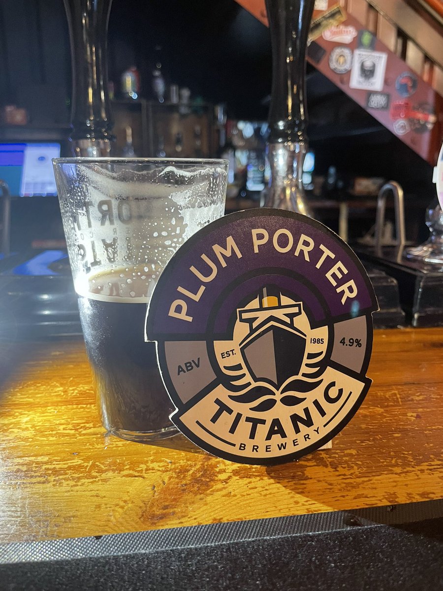 Pure belter this like! @TitanicBrewers Plum Porter down @BeerStreetNCL come on down for the best pint in the toon! 👍👌🍺 #Allhailtotheale