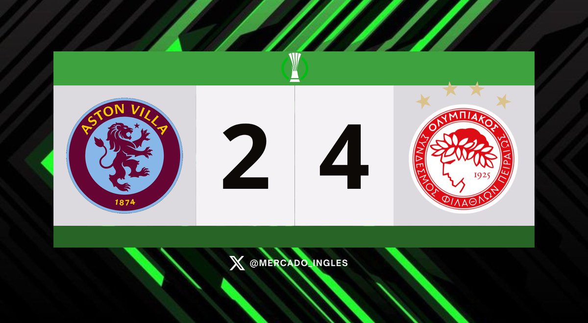 ⚽ Gol de Santiago Hezze 🇬🇷 Paliza del Olympiakos en Villa Park Aston Villa 2-4 Olympiakos