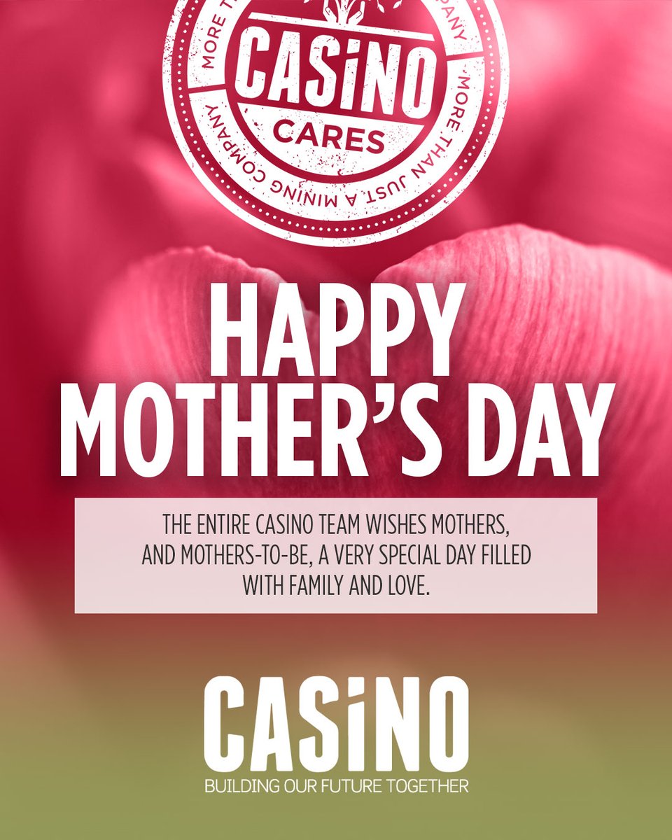 Happy Mother's Day from the Casino Team. #casinocares