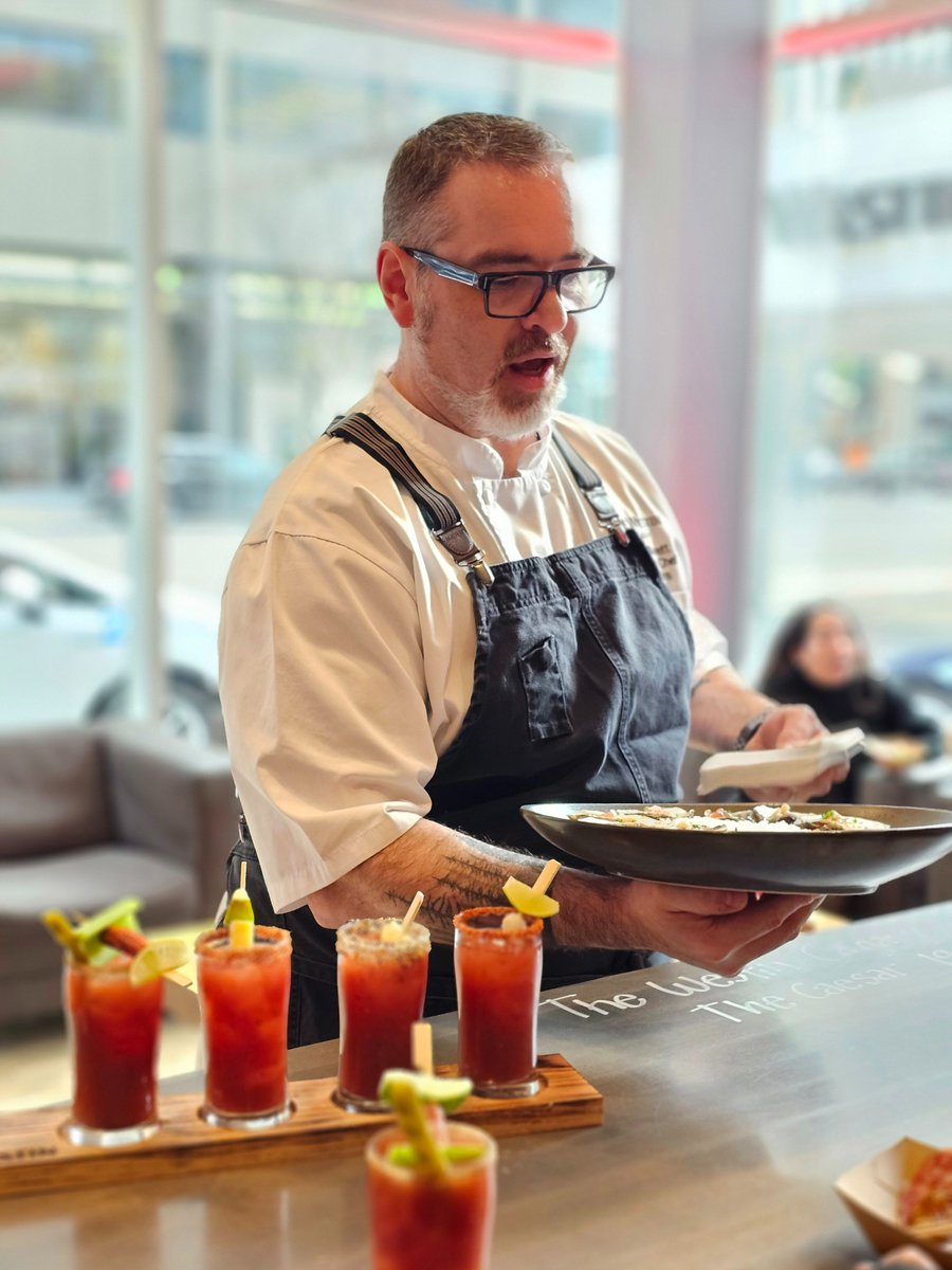 @WestinCalgary celebrates 55 years of the Caesar with Walter's Caesar Pop-Up Bar. Created in 1969 by bar manager Walter Chell, this class cocktail transcends the ages with its timeless appeal & unique blend of flavours. Open Mon- Fri, 5-9 p.m. @DowntownCalgary #IAmDowntown
