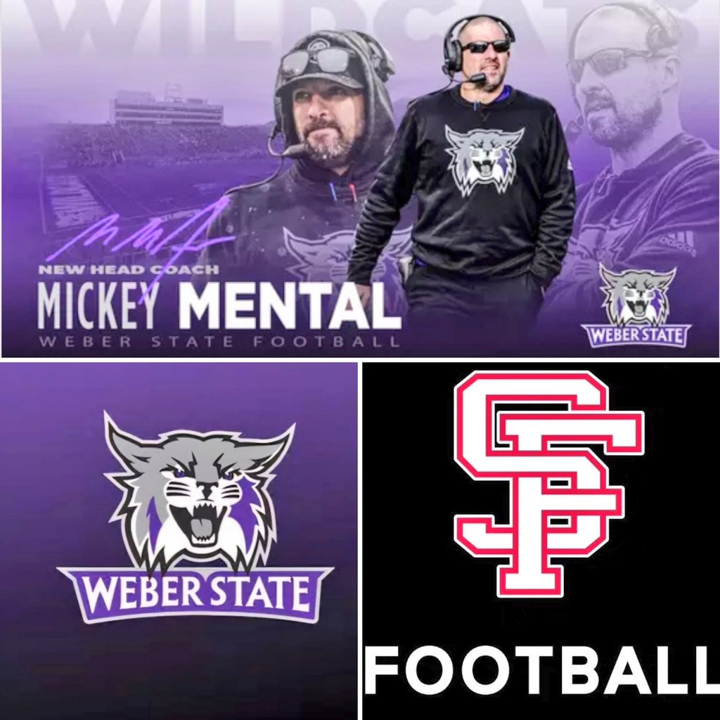 Thank you Weber State HC @mmental7 & assistant coach @skyler_ridley for meeting with several SF Dons today. Weber State was as impressive as any staff we've had stop by the past couple years & we've had dozens from every conference in the country. Go Wildcats! 🟣 Go Dons! 🔴