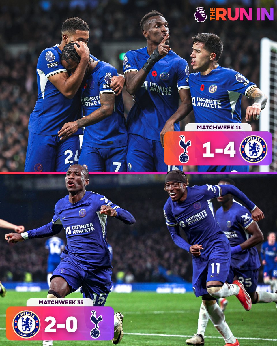 6 goals. 6 points. 👊 @ChelseaFC have won home and away against their London rivals this season! #CHETOT