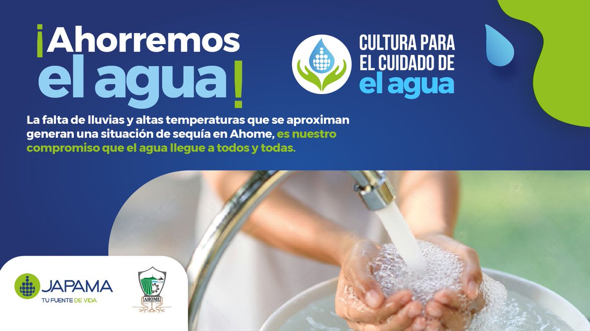 #CuidemosElAgua #CuidaElAgua 💚💧
#CulturaDelAgua