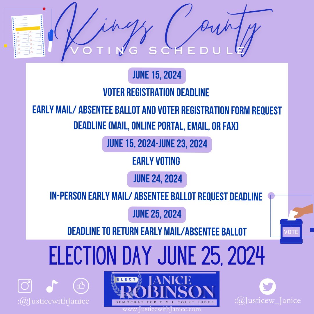 Thank you Kings County MD6! Due to your support we are officially on the ballot! 

Early voting starts June 15th. See you all at the polls!