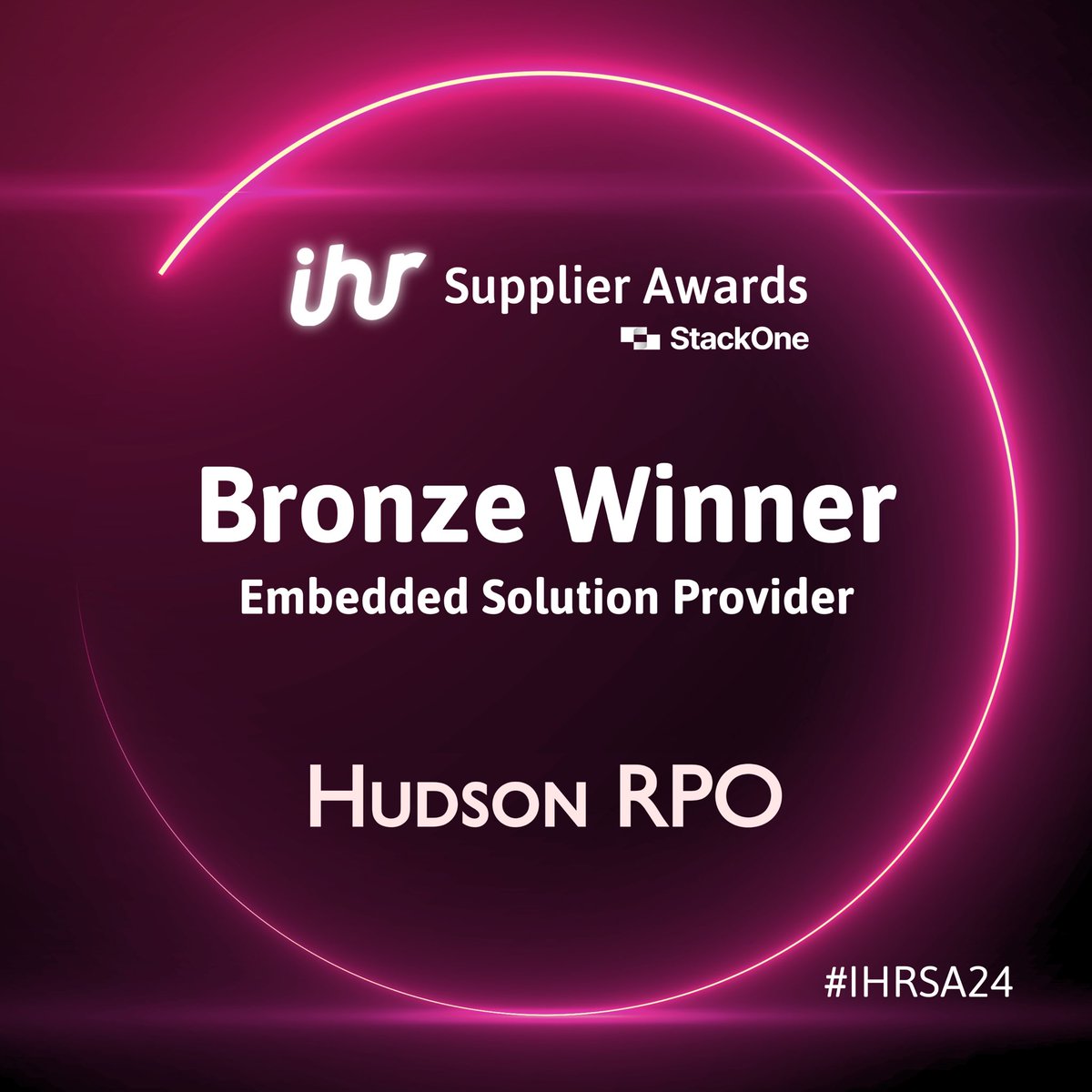 Congratulations to our 2024 Supplier Award winners of the ‘Embedded Solution Provider’ category! ✨ 🏆 Gold Winner: eSift 🏆 Silver Winner: Chapter 2 🏆 Bronze Winner: Hudson RPO #IHRSA24 🌟